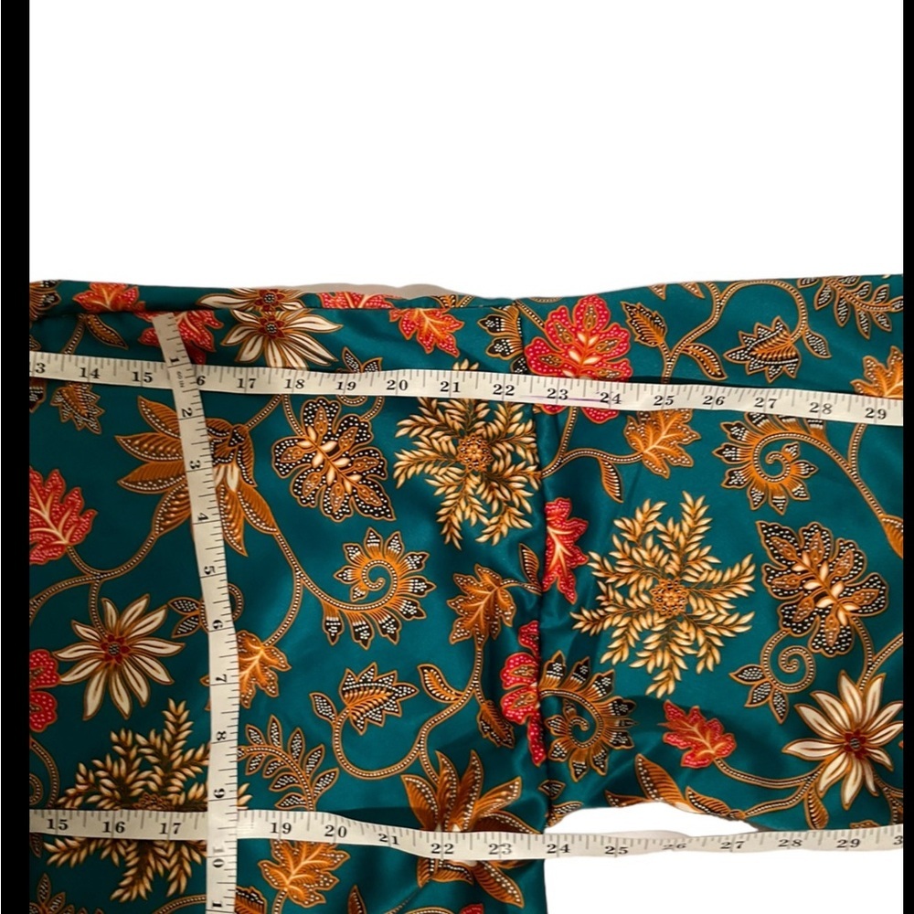 Women’s Size  One Size Multicolor Silk Short Sleeve With Belt Indonesia Kimono - Picture 9 of 13